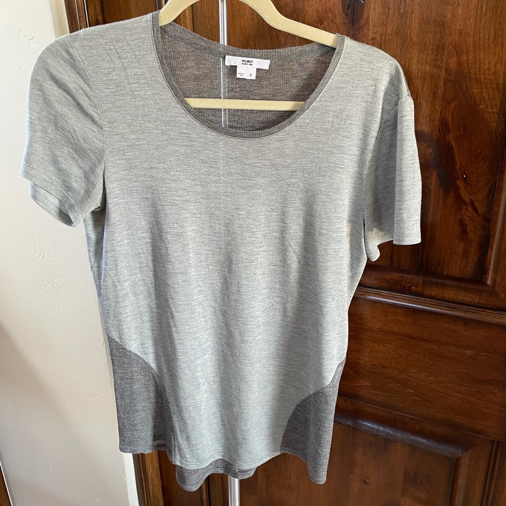 Helmut by Helmut Lang Gray Tee Shirt